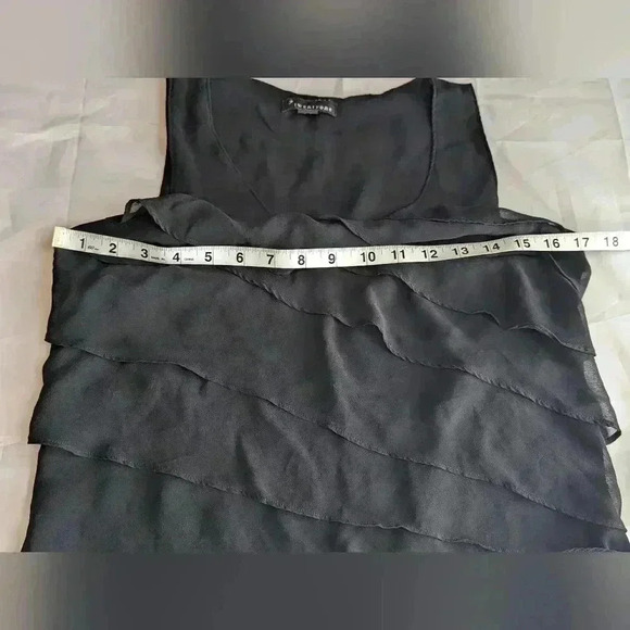 Twentyone Women's Small Tiered Layered Black Sleeveless Top - Picture 8 of 10